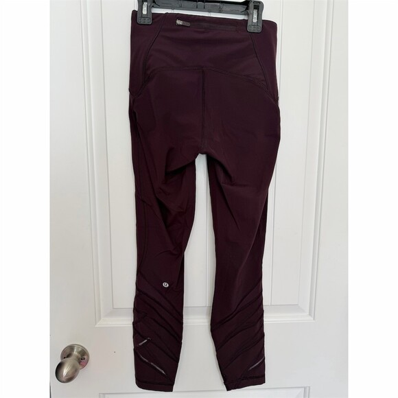 Lululemon Speed Up Tight 4 Black Cherry Women’s 25” Yoga Leggings Gym - Picture 6 of 10
